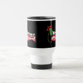 Merry Fishmas Funny Fishing Weihnachten Tasse (Mittel)