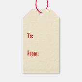 Merry Fishmas Funny Niedlich Retro Weihnachtsgebäc Geschenkanhänger (Rückseite)