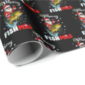 Merry Fishmas Gift Wrap, Fish Fishing Christmas Geschenkpapier (Rolleneckpunkt)