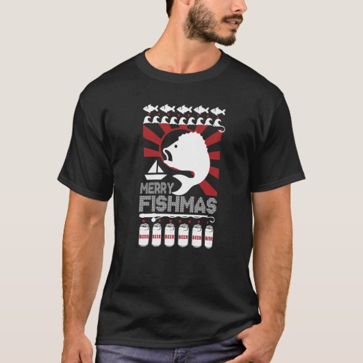 Merry Fishmas Love Fishing T-Shirt (Vorderseite)