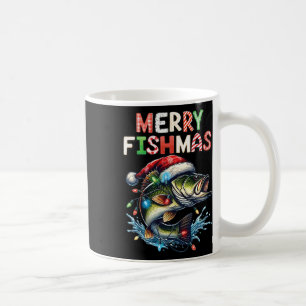Merry Fishmas Santa Fishing Lovers Funny Fisherman Kaffeetasse