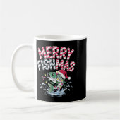 Merry Fishmas Santa Fishing Lovers Funny Fisherman Kaffeetasse (Links)