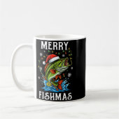 Merry Fishmas Santa Fishing Lovers Funny Fisherman Kaffeetasse (Links)