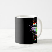 Merry Fishmas Santa Fishing Lovers Funny Fisherman Kaffeetasse (VorderseiteRechts)