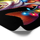 Merry Fishmas Santa Fishing Lovers Funny Fisherman Poster (Ecke)