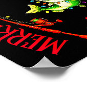 Merry Fishmas To All Fishing Fisherman's Funny Chr Poster (Ecke)