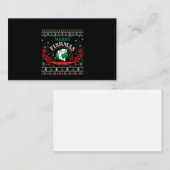 Merry Fishmas Ugly Christmas Sweater Fishing (1).p Visitenkarte (Vorne/Hinten)