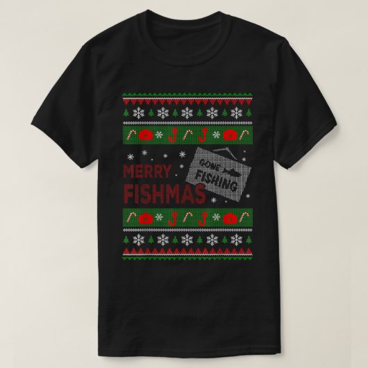 MERRY FISHMAS Ugly Christmas T-Shirt (Design vorne)
