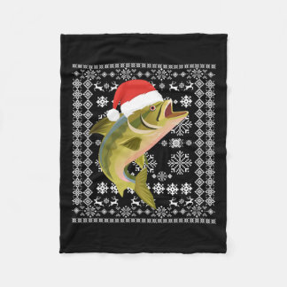 Merry Fishmas Ugly Christmas T Shirt Santa Fish Fi Fleecedecke