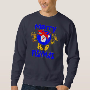 ♥ Merry FishMas Unglaublich witzig SantaFish Sweat Sweatshirt