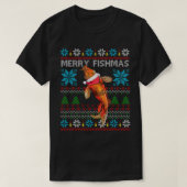 Merry Fishmas Weihnachten Japanisch Koi Fish T - S T-Shirt (Design vorne)
