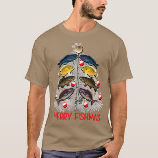 Merry FISHmas Weihnachtsbaum Funny Fishing Liebhab T-Shirt