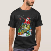 Merry Fishmas Weihnachtsmann auf Fischweihnachtsba T-Shirt (Vorderseite)