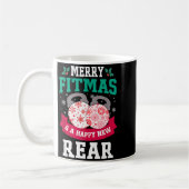 Merry Fitmas And A Happy New Rear Funny Fitness Pa Kaffeetasse (Links)