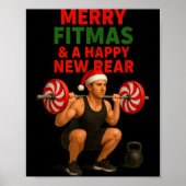 Merry Fitmas Christmas & A Happy New Rear Year Poster (Vorne)