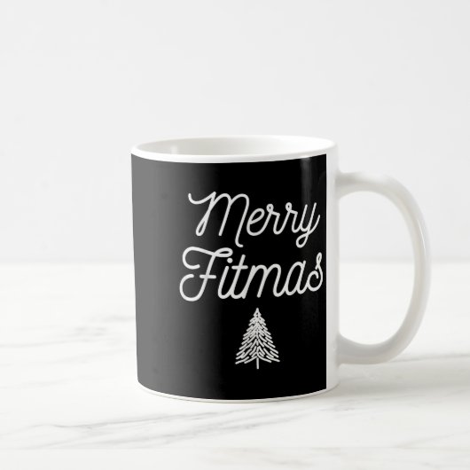 Merry Fitmas For Christmas Workout Xmas Gym Holida Kaffeetasse (Rechts)