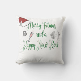 Merry Fitmas und ein glücklicher neuer Rücken Kissen