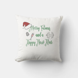 Merry Fitmas und ein glücklicher neuer Rücken Kissen