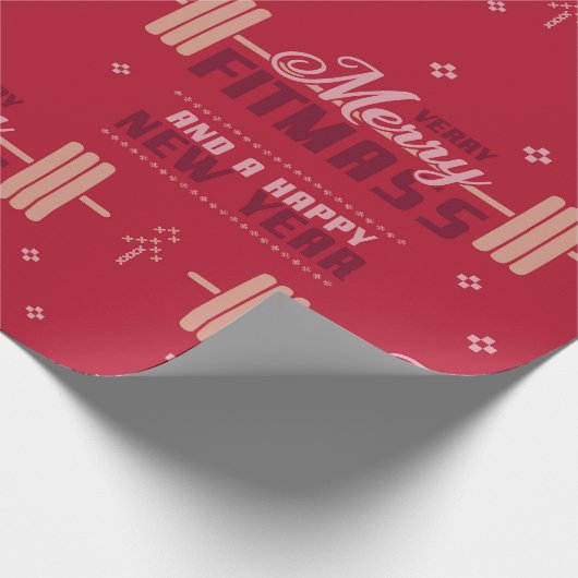 Merry Fitmasse Geschenkpapier (Ecke)