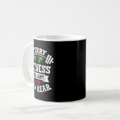 Merry Fitness And A Happy New Rear Funny Holidays  Kaffeetasse (Vorderseite Links)