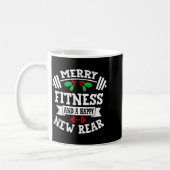 Merry Fitness And A Happy New Rear Funny Holidays  Kaffeetasse (Links)