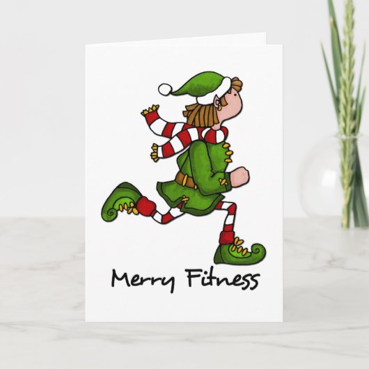merry fitness feiertagskarte (Vorderseite)