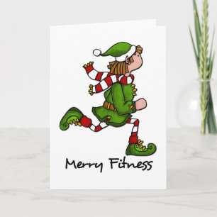 merry fitness feiertagskarte