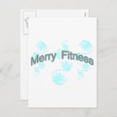 Merry Fitness Feiertagspostkarte (Vorne/Hinten)