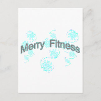 Merry Fitness Feiertagspostkarte