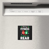 Merry Fitness Happy New Rear Christmas Holiday Gym Magnet (In Situ (Geschirrspüler))