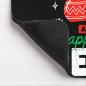 Merry Fitness Happy New Rear Christmas Holiday Gym Mousepad (Ecke)