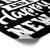 Merry Fitness Happy New Rear Workout Christmas Gym Poster (Ecke)