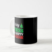 Merry Fitness Happy New Rear Workout Christmas  Kaffeetasse (Vorderseite Links)