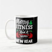 Merry Fitness Happy New Rear Workout Christmas  Kaffeetasse (Links)