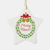 Merry Fitness Wreath Personalisiert Star Ornament (Rechts)