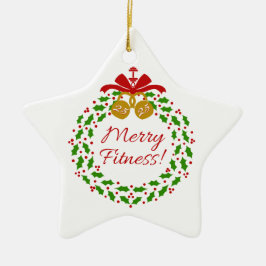 Merry Fitness Wreath Personalisiert Star Ornament