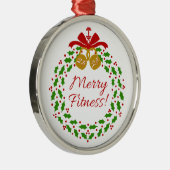 Merry Fitness Wreath Premium Runde Ornamente (Rechts)