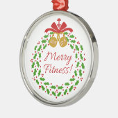 Merry Fitness Wreath Premium Runde Ornamente (Links)