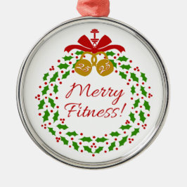 Merry Fitness Wreath Premium Runde Ornamente