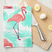 Merry Flamingo Geschirrtuch (Viertel Falte)