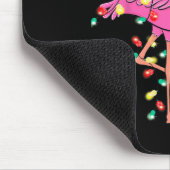 Merry Flocking Christmas Flamingo Xmas Mousepad (Ecke)