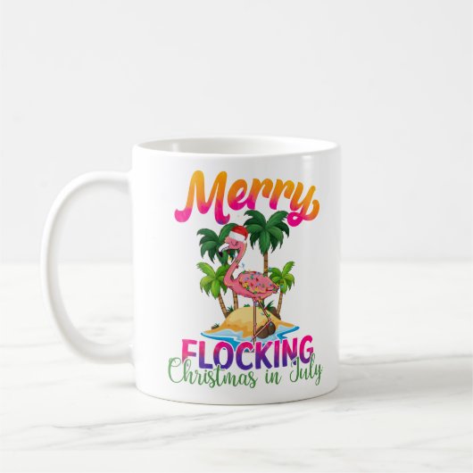 Merry Flocking Christmas | Weihnachten im Juli Kaffeetasse (Links)