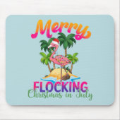 Merry Flocking Christmas | Weihnachten im Juli Mousepad (Vorne)