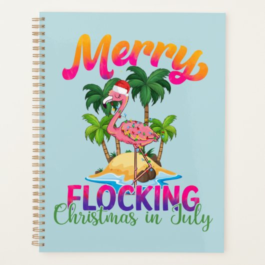 Merry Flocking Christmas | Weihnachten im Juli Planer (Vorderseite)
