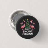 Merry Flocking Weihnachten Weihnachten Weihnachten Button (Vorne & Hinten)