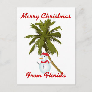 Merry Florida Christmas Feiertagspostkarte