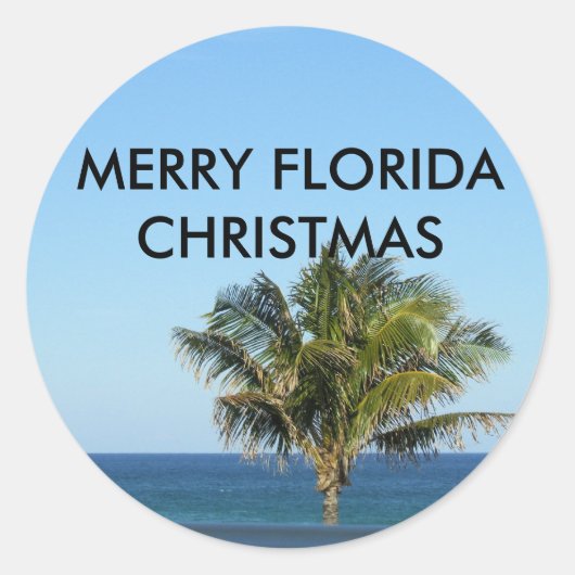 MERRY FLORIDA CHRISTMAS STICKERS (Vorderseite)