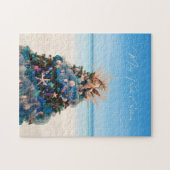 Merry Florida Christmas Tropical Beach HolidayTree Puzzle (Horizontal)