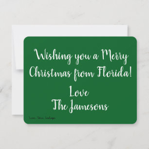 Merry Florida Christmas White Brightest Schriftart Einladung