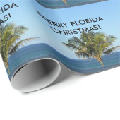 MERRY FLORIDA CHRISTMAS WRAPPING PAPIER GESCHENKPAPIER (Rolleneckpunkt)